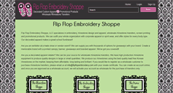 Desktop Screenshot of flipflopembroidery.com
