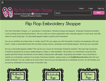 Tablet Screenshot of flipflopembroidery.com